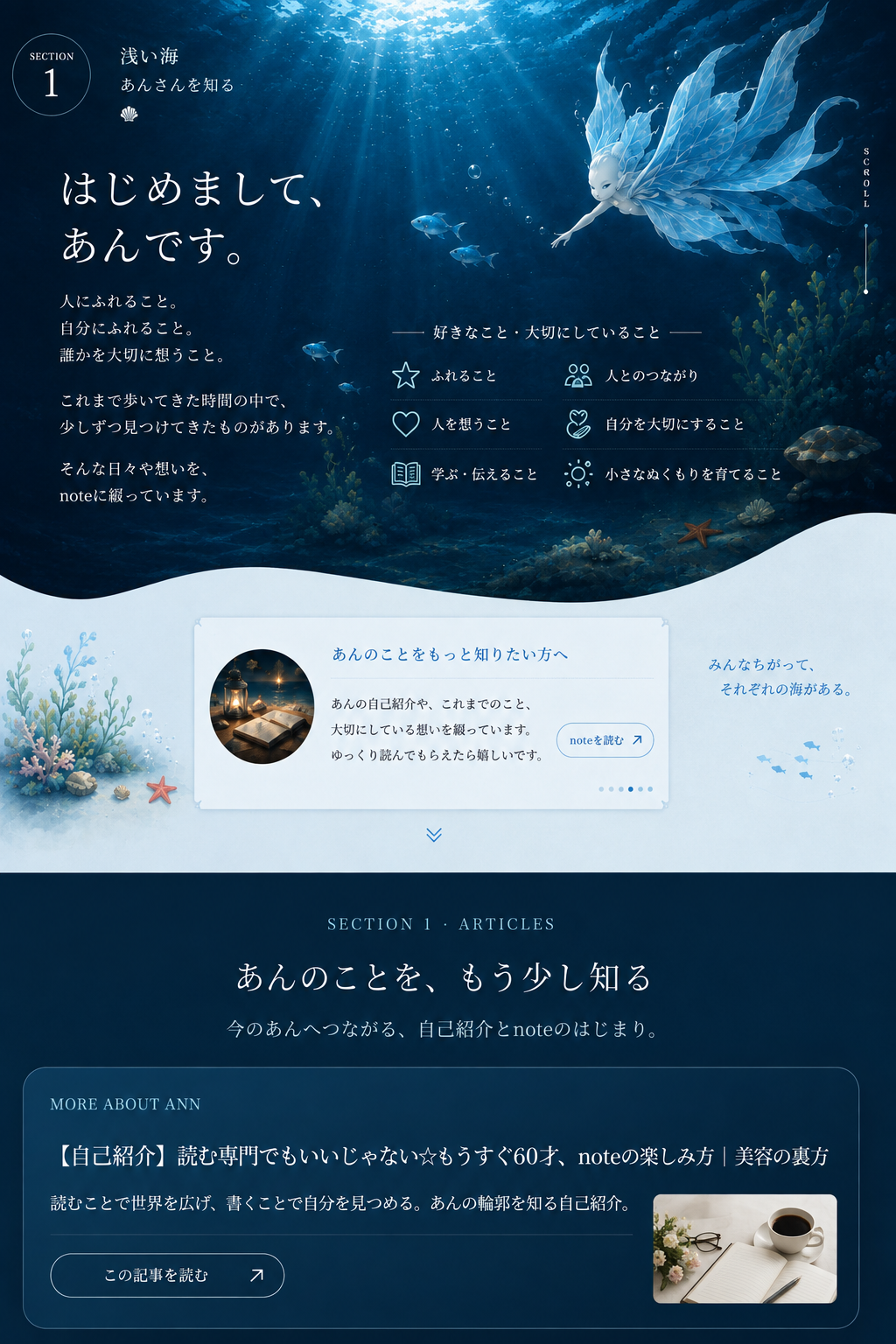 SECTION 1 浅い海